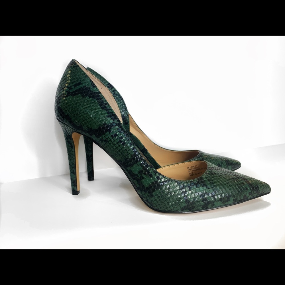 INC Green Kenjay D’orsay Pumps